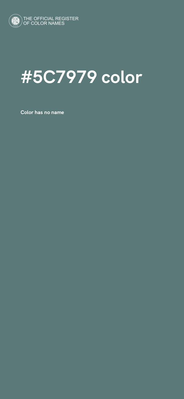 #5C7979 color image