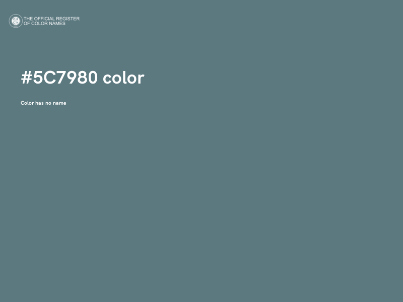 #5C7980 color image