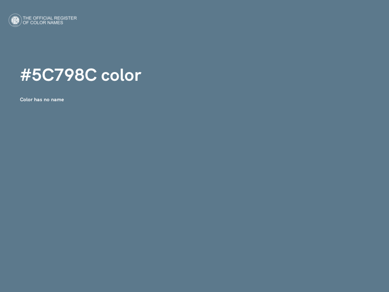 #5C798C color image