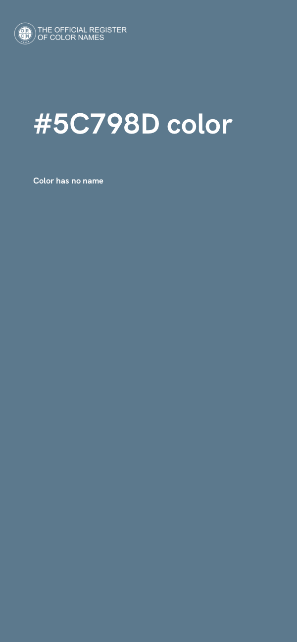 #5C798D color image