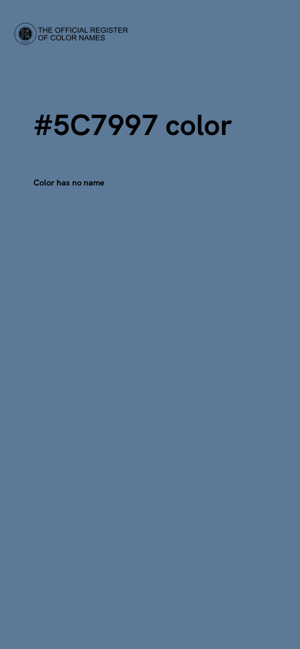 #5C7997 color image