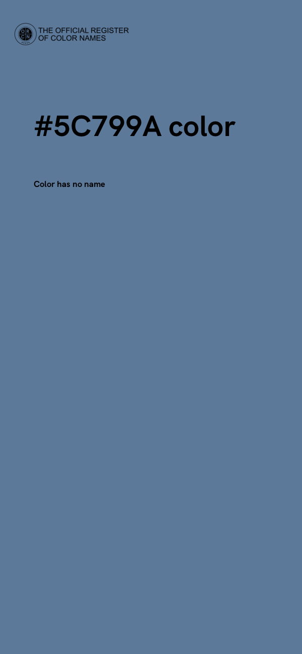 #5C799A color image