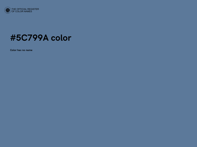 #5C799A color image