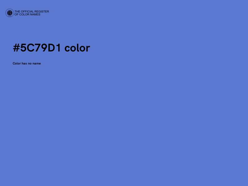 #5C79D1 color image