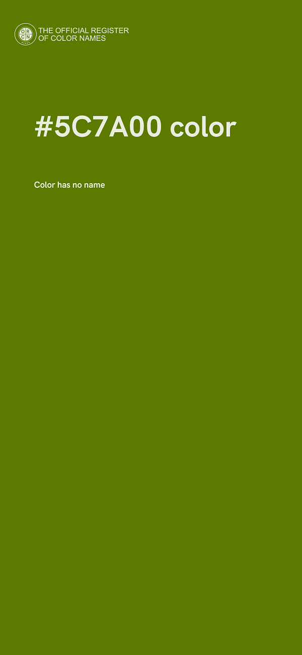 #5C7A00 color image