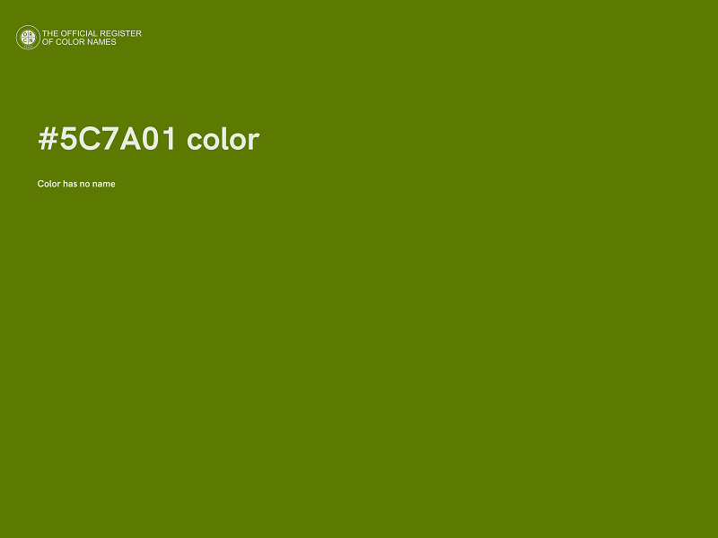 #5C7A01 color image