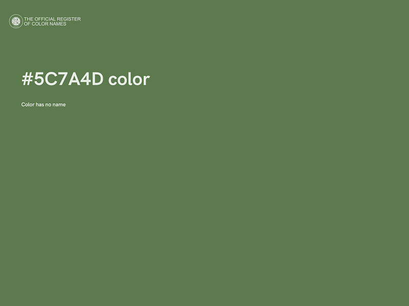 #5C7A4D color image