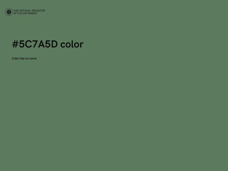 #5C7A5D color image