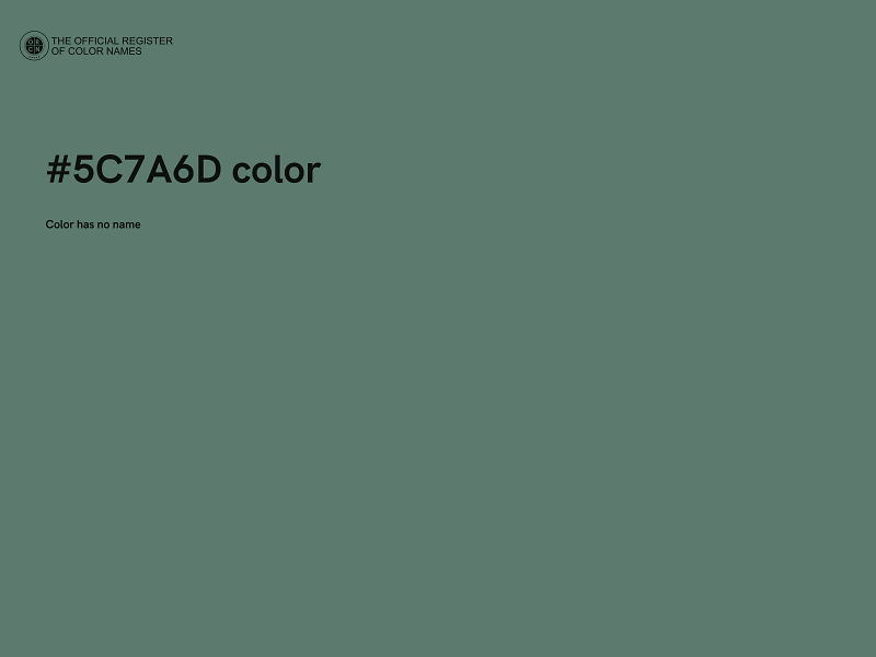 #5C7A6D color image