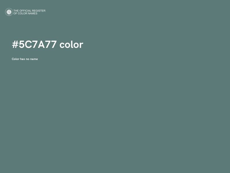 #5C7A77 color image