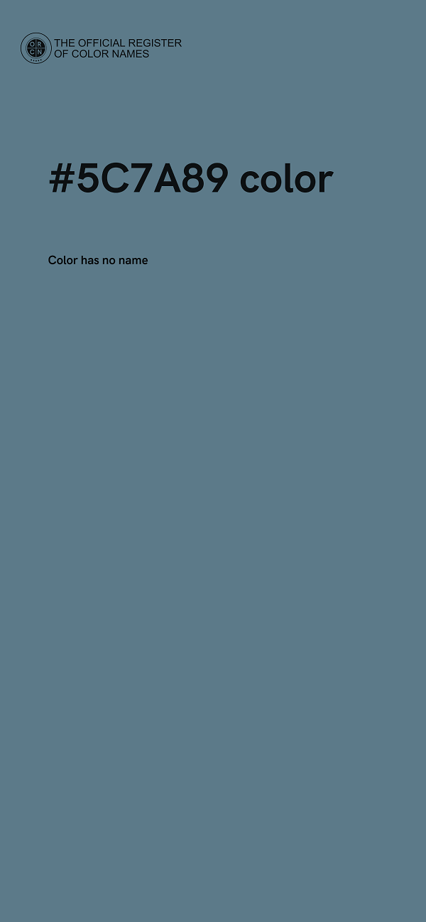 #5C7A89 color image