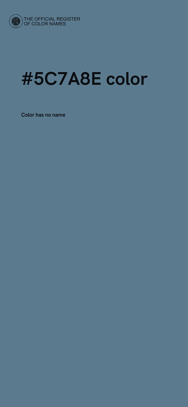 #5C7A8E color image