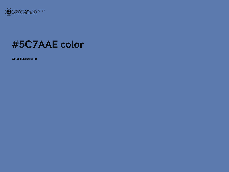 #5C7AAE color image