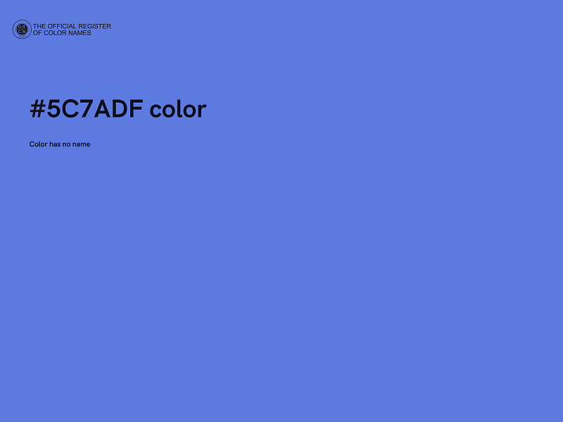 #5C7ADF color image