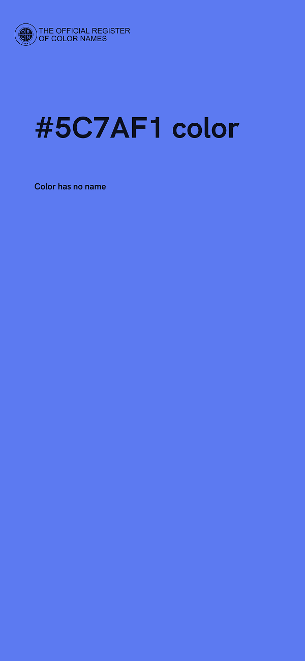 #5C7AF1 color image