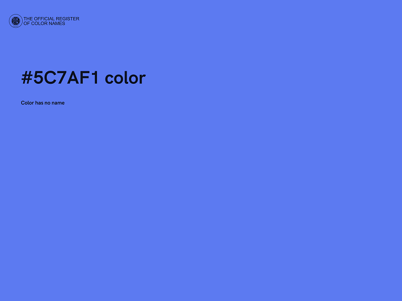 #5C7AF1 color image