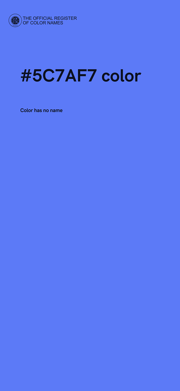 #5C7AF7 color image