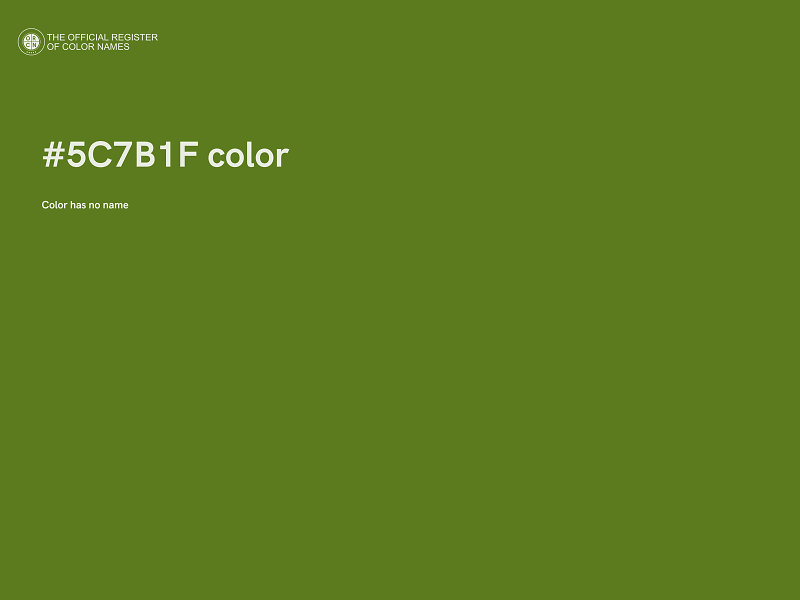 #5C7B1F color image