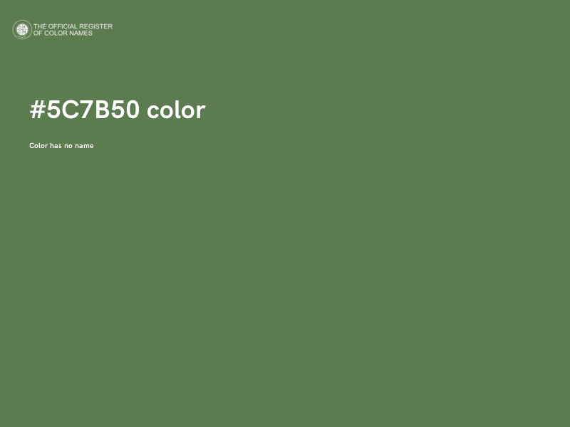#5C7B50 color image
