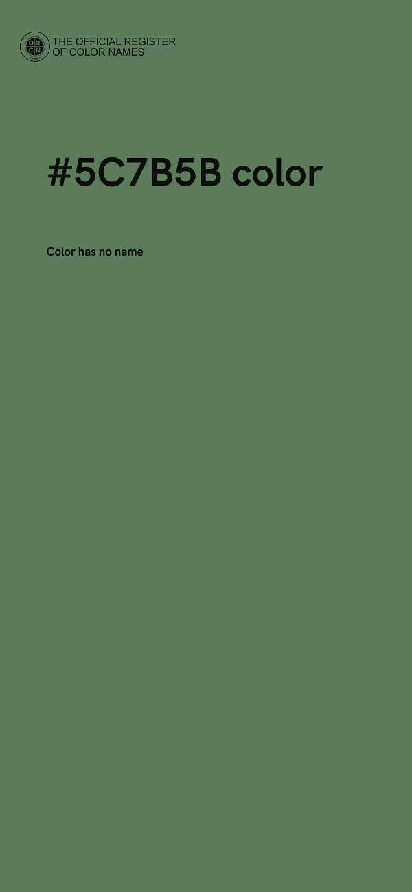 #5C7B5B color image