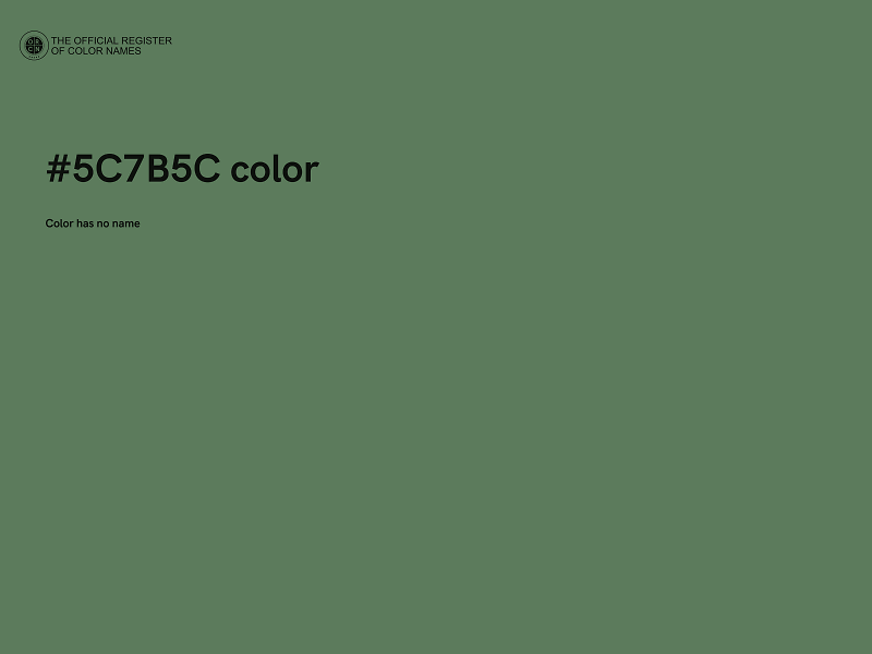 #5C7B5C color image