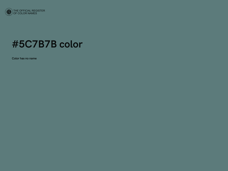 #5C7B7B color image