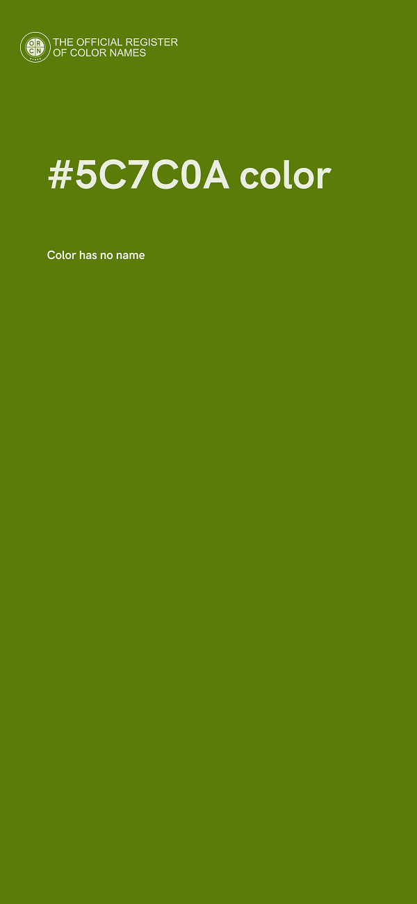 #5C7C0A color image