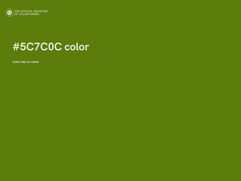 #5C7C0C color image