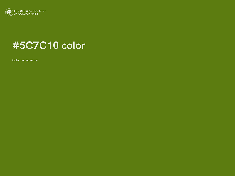 #5C7C10 color image