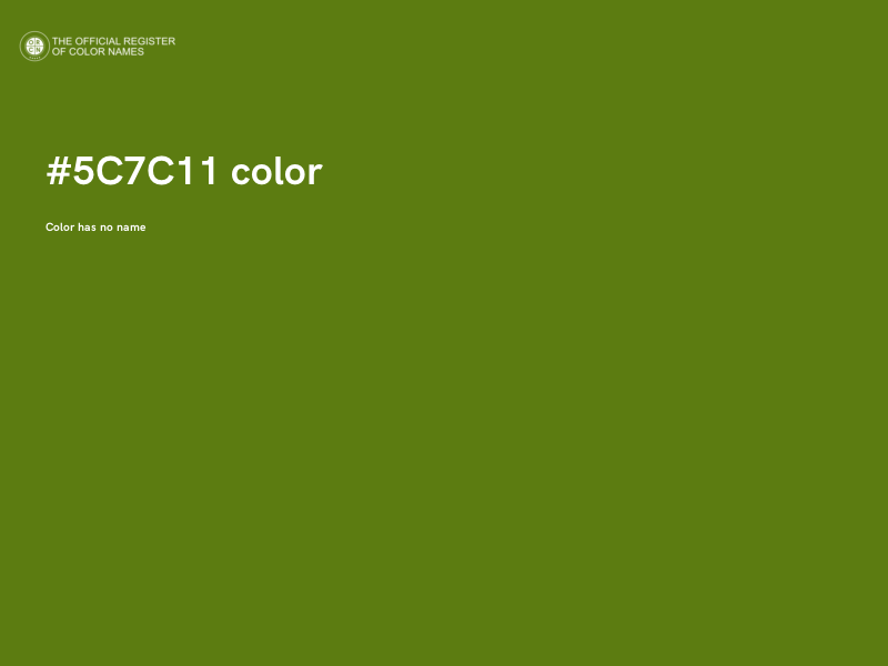 #5C7C11 color image