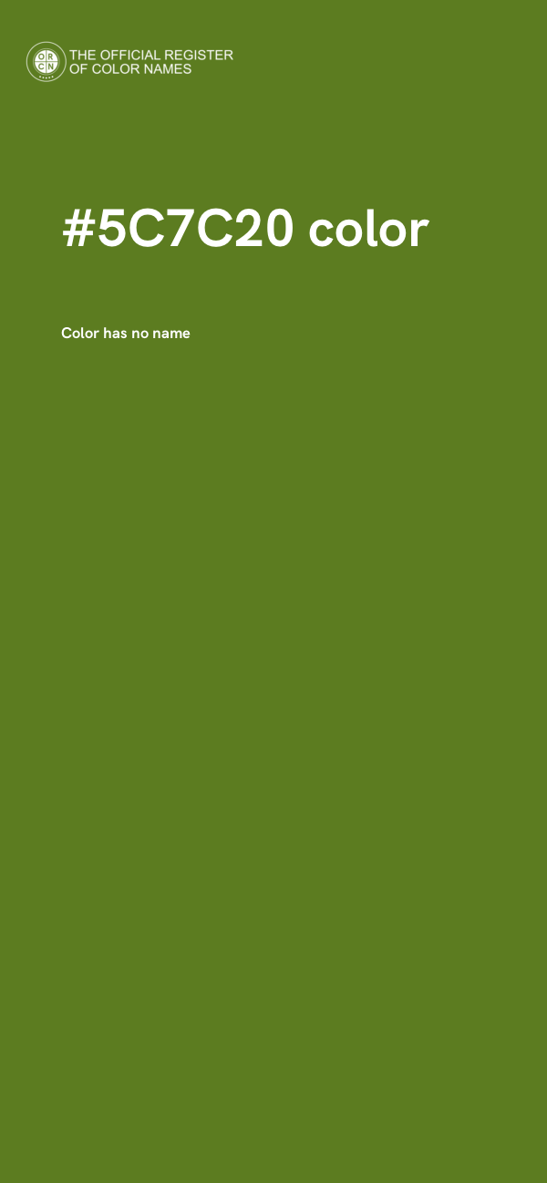 #5C7C20 color image