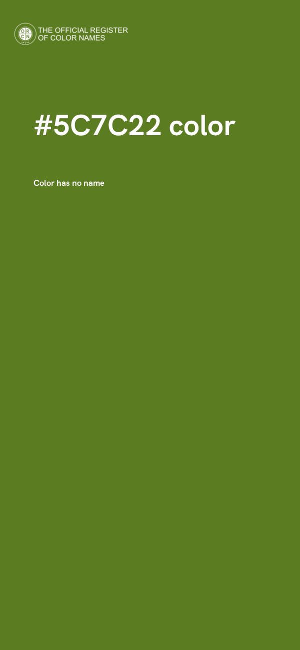 #5C7C22 color image