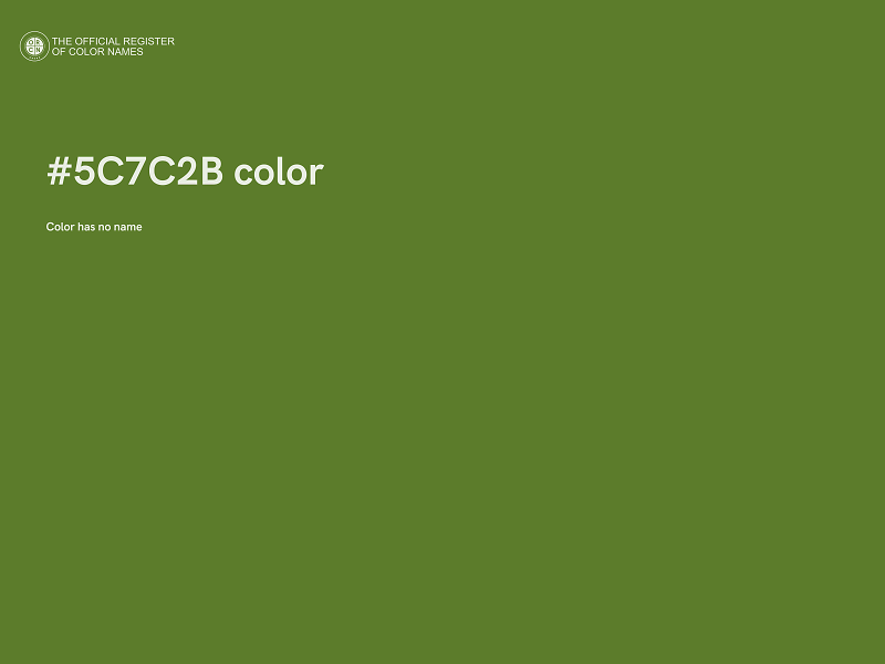 #5C7C2B color image