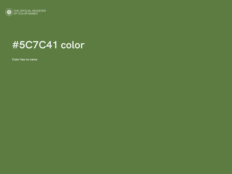#5C7C41 color image