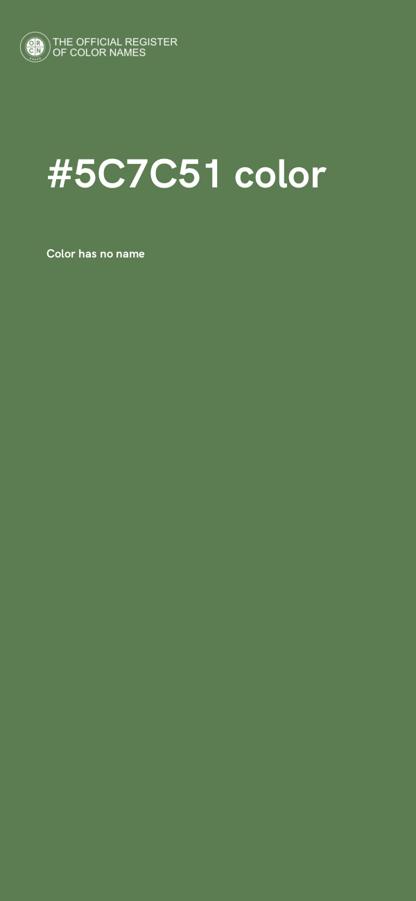 #5C7C51 color image