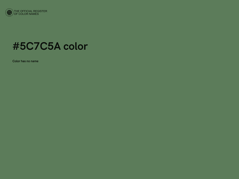 #5C7C5A color image
