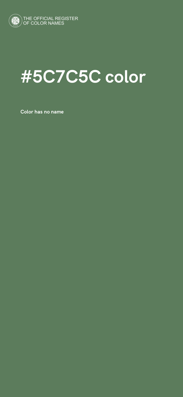 #5C7C5C color image