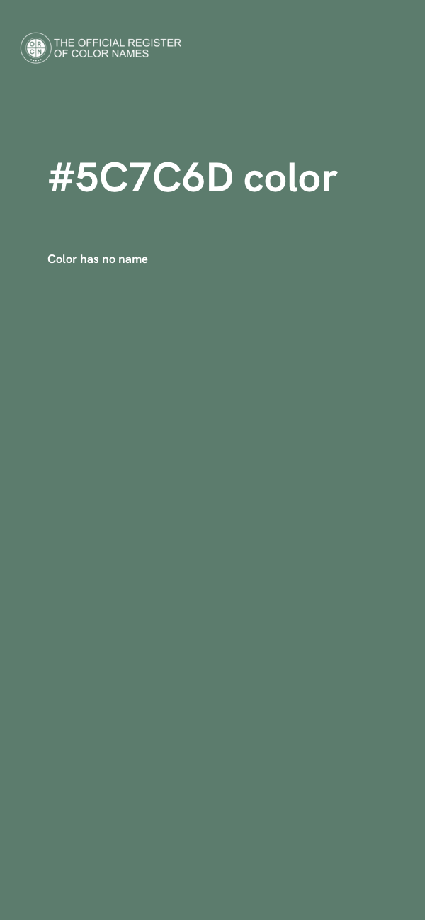#5C7C6D color image