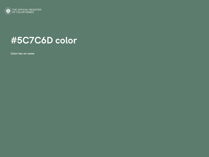 #5C7C6D color image