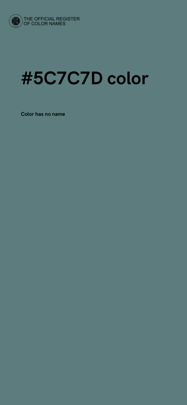 #5C7C7D color image
