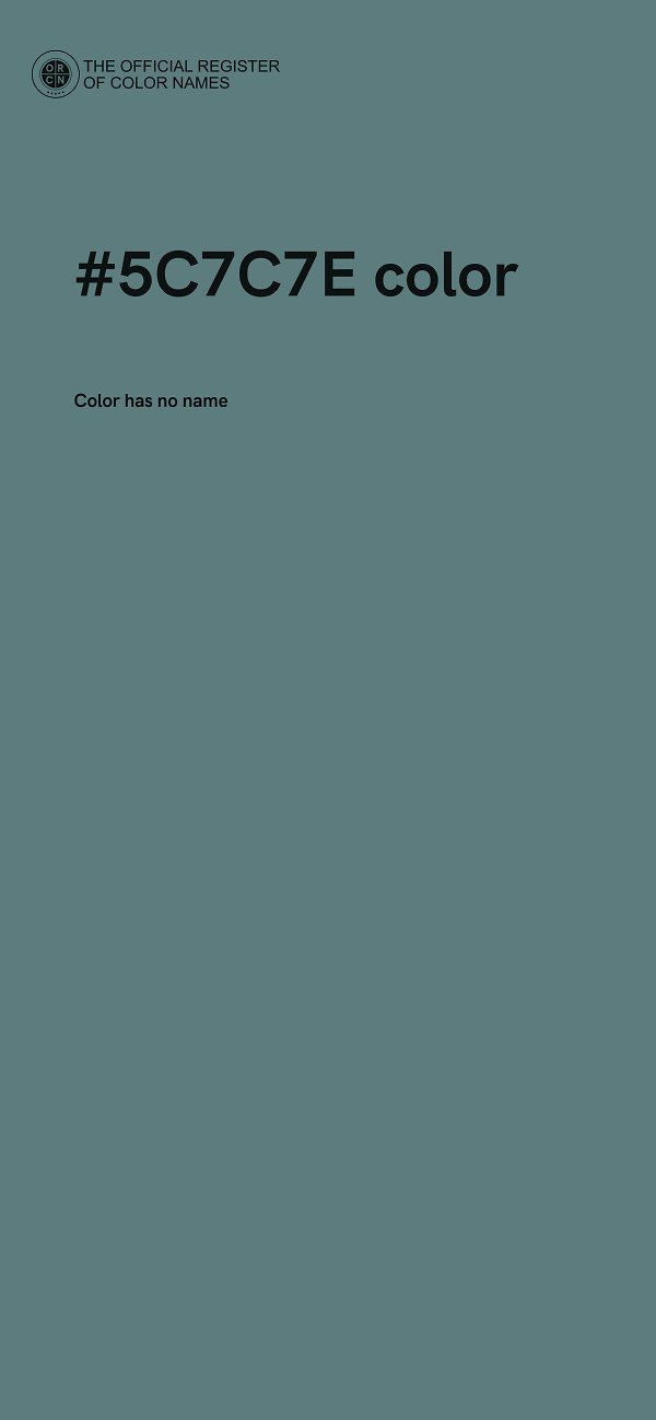 #5C7C7E color image