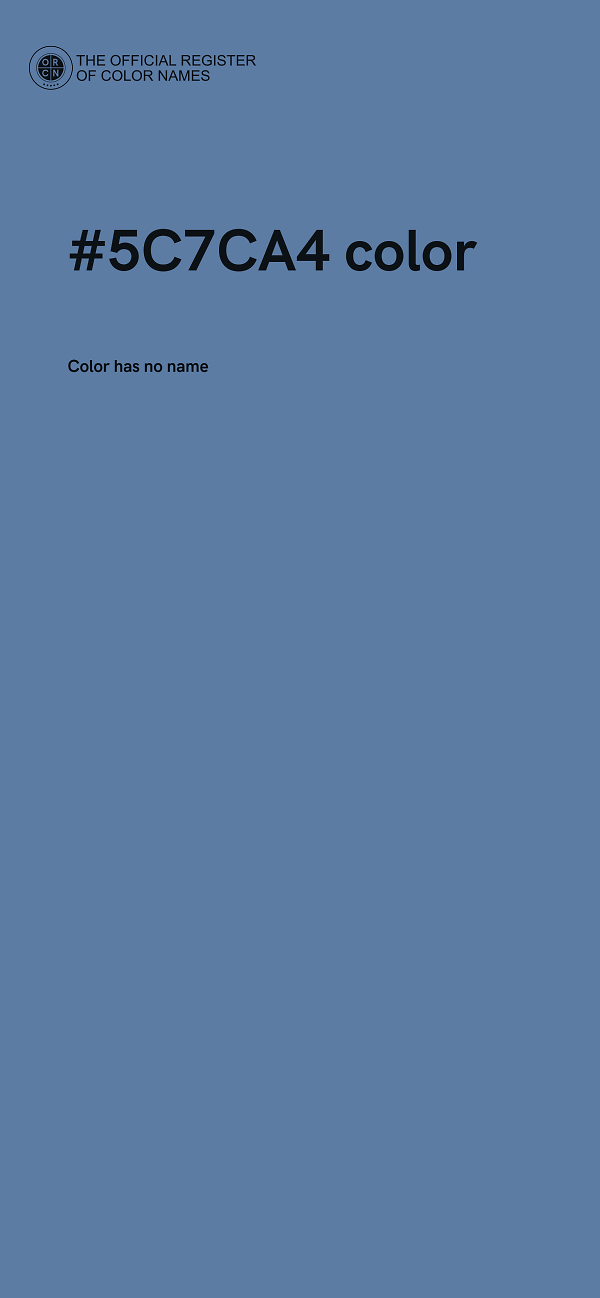 #5C7CA4 color image