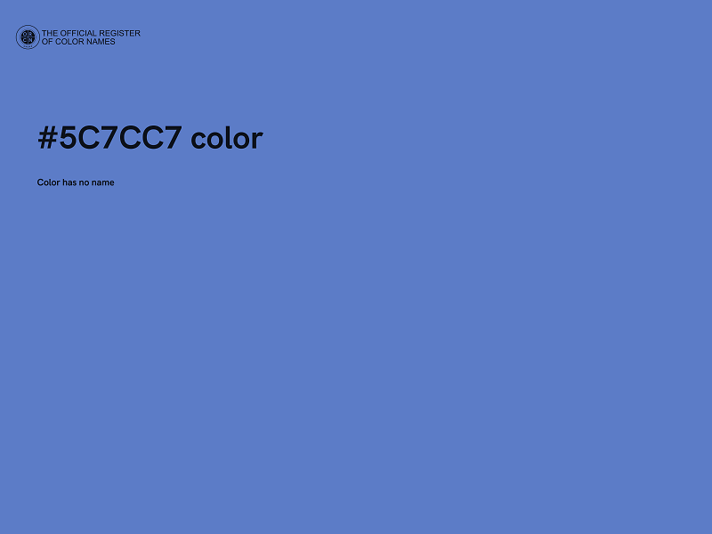 #5C7CC7 color image