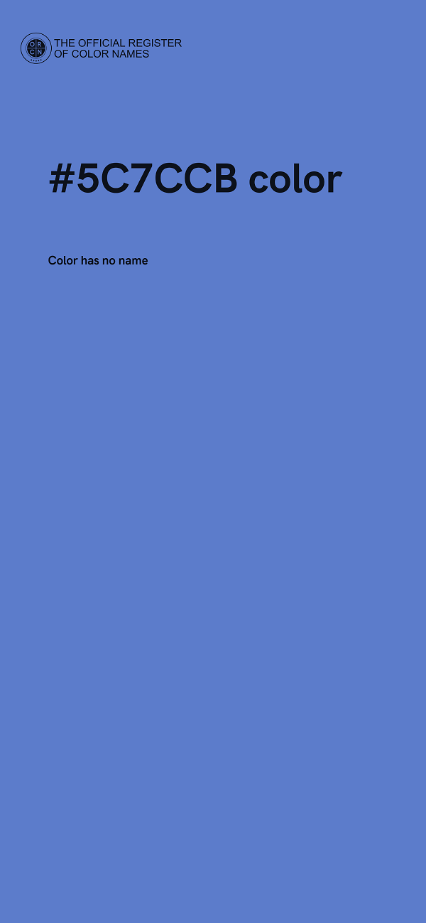 #5C7CCB color image