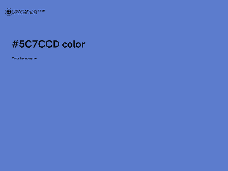 #5C7CCD color image