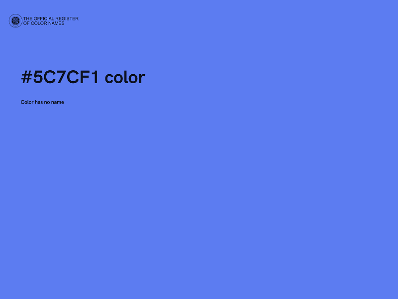 #5C7CF1 color image