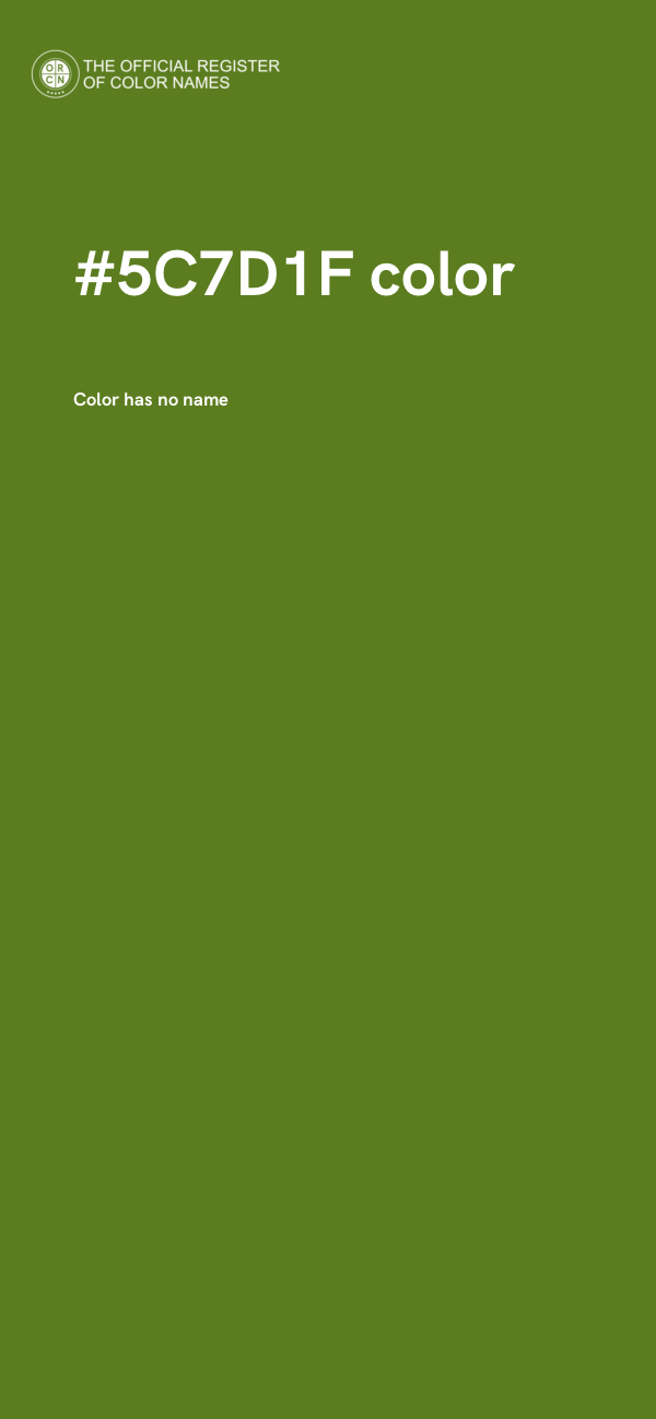 #5C7D1F color image