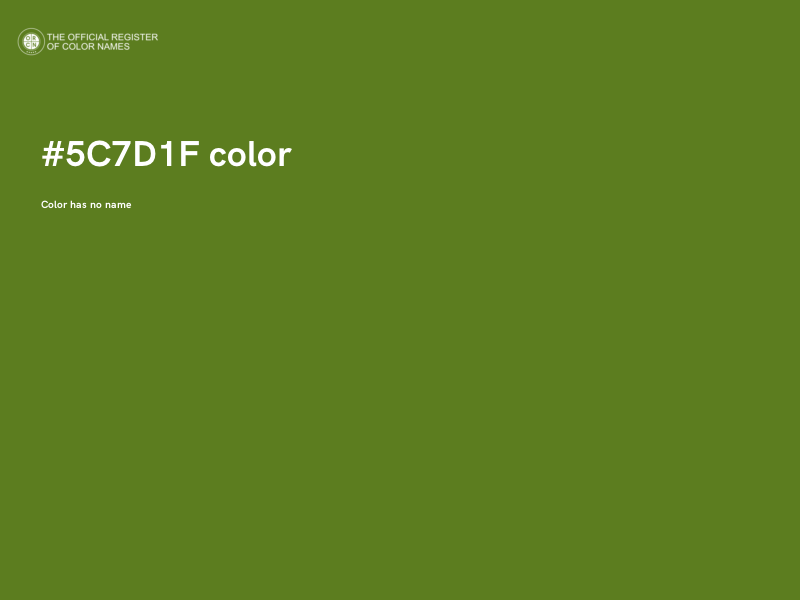 #5C7D1F color image
