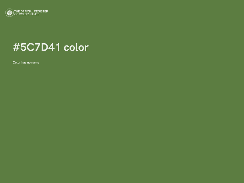 #5C7D41 color image