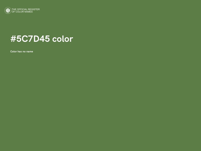 #5C7D45 color image